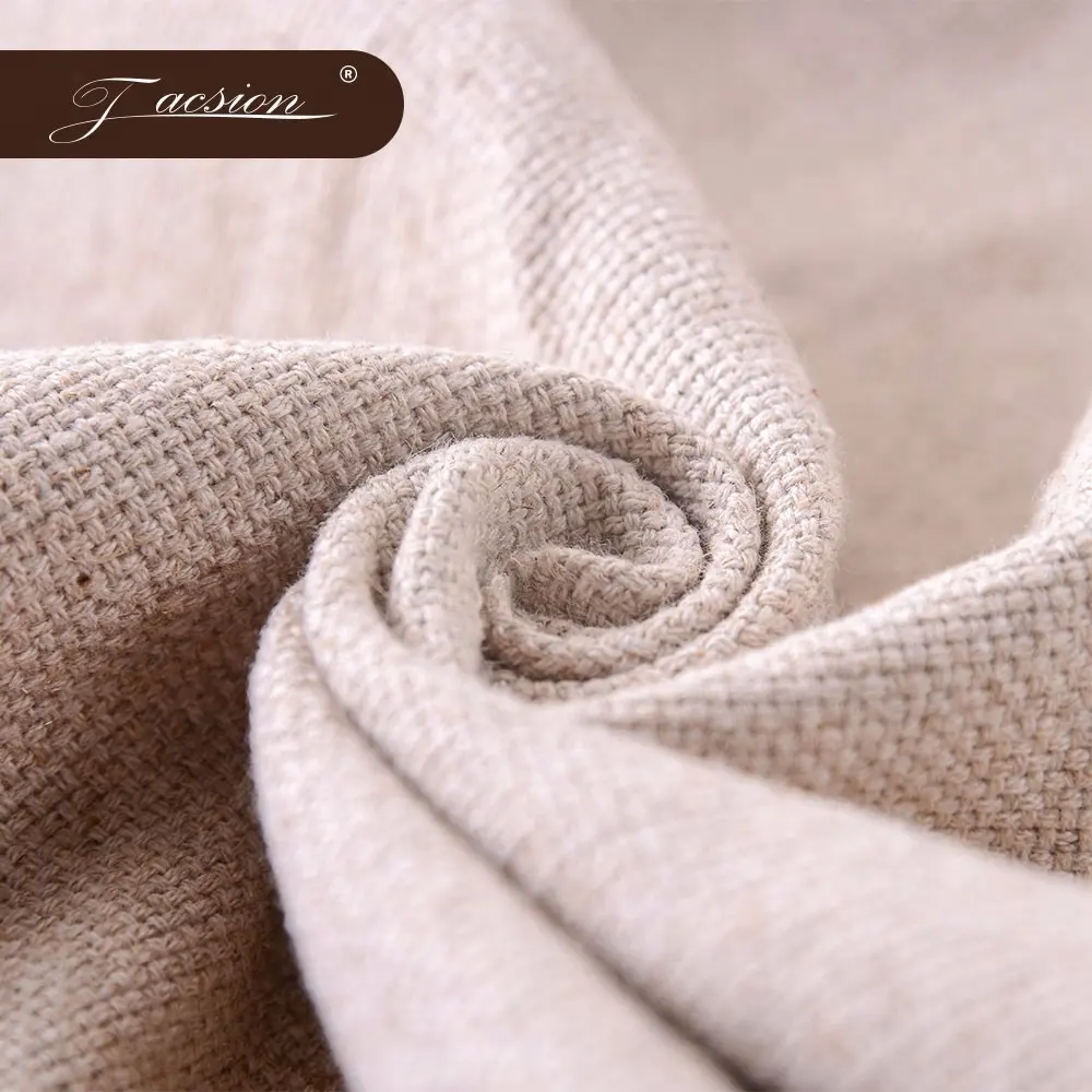 Домашний текстиль органический интерлок оптом льняная хлопковая ткань