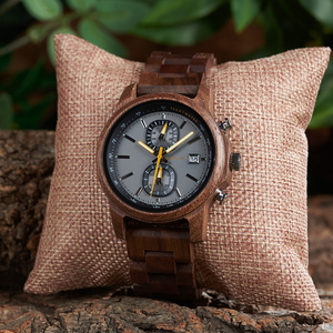 Bán Hàng Nóng Thân Thiện Với Môi Trọng Lượng Nhẹ Đồng Hồ Bằng Gỗ Người Đàn Ông Kết Cấu Độc Đáo Chất Lượng Cao Thạch Anh Biểu Tượng Tùy Chỉnh Thời Trang <span class=keywords><strong>Chronograph</strong></span> Ban Nhạc - Product Image 3