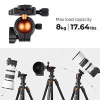 K234A0+BH-28L KF09.101V1 K&F Concept Tripod Lipat Multifungsi Ringan Terlaris Mini Tripod Perjalanan Portabel