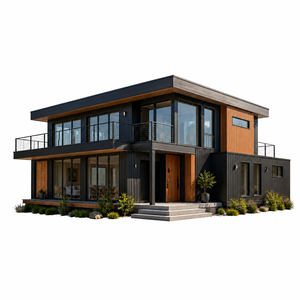 <span class=keywords><strong>Casa</strong></span> Moderna de Estructura de Acero Ligero, Villa en Chile, Segura para Terremotos, Fachada de Piedra Premium, de 1 a 3 Pisos, <span class=keywords><strong>Casa</strong></span> Prefabricada de Alta Gama, Eficiente Energéticamente - Product Image 1