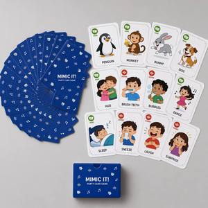 Gioco di Carte Personalizzato per Bambini con Mime e Suoni - Portatile, Carta Artistica 300gsm, per Feste in Famiglia, Adatto per Terapia del Linguaggio, Logo Personalizzato OEM, MOQ 500 - Product Image 3