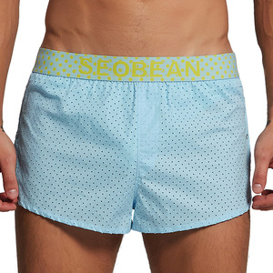 European American Men's Breathable Knitted Cotton <strong>Boxers</strong> &amp; Briefs Mid-Rise Wholesale Foreign Trade - Product Image 5