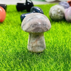 Meilleur <span class=keywords><strong>prix</strong></span> DIY, 100% <span class=keywords><strong>jade</strong></span>ïte naturelle, cristal d'agate rose, <span class=keywords><strong>sculpture</strong></span> artisanale <span class=keywords><strong>en</strong></span> pierre précieuse <span class=keywords><strong>en</strong></span> forme de champignon pour la décoration de la maison - Product Image 1