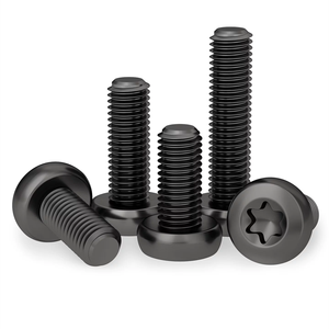 Tornillos de seguridad Torx de acero al carbono y acero inoxidable M5 M6 M8, tornillos de seguridad Torx negros de cabeza plana - Product Image 3