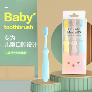 แปรงสีฟันเด็กขนนุ่ม Lovely ModellS แพ็ค 3 ชิ้น สำหรับเด็ก ดีไซน์สีสันสดใส - Product Image 1