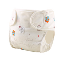 Baby Cartoon bedruckte Windel verstellbare Windel tasche Single Lead Guard Wasch bare Baby Stoff windel