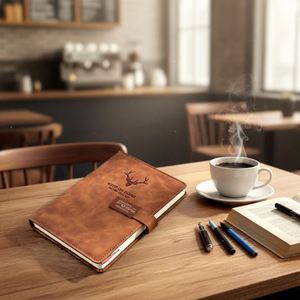 Pu <b>Leather</b> Writing Journalv360 Pages Meeting Gift Set Customizable logo Notebooks for Men and Women - Product Image 3