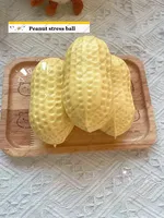 Balle anti-stress cacahuète croustillante en forme de nourriture, jouet sensoriel ASMR, jouet à presser moelleux pour adultes, jouet de bureau pour la détente