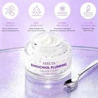 Crème en capsules repulpante au Bakuchiol 50G OEM/ODM, alternative au rétinol, hydratante avec complexe de collagène et de céramides pour l'anti-âge