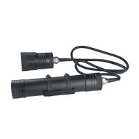 Lampe de poche LED COB IP68 plongée sous-marine lampe de poche LED torche rechargeable sous-marine batterie rechargeable DC 12V d'urgence