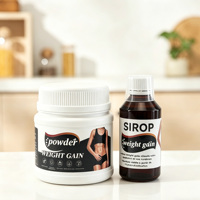 Ensemble de poudre et de sirop pour la prise de poids en gros, étiquette privée OEM disponible pour la musculation et le fitness