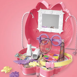 Sac à bandoulière jouet quatre couleurs pour enfants, avec accessoires de jeu : maison, maquillage, bonbons, équipement médical, cuisine - Product Image 1