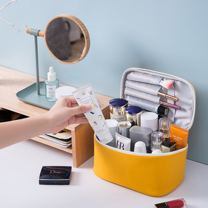 Toiletries Bag Rectangle Portable Makeup <b>Storage</b> For Travel Bedroom Use - Product Image 3