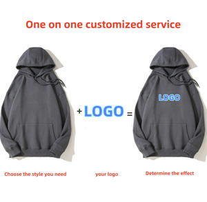 All'ingrosso Logo personalizzato di alta qualità nero <span class=keywords><strong>con</strong></span> <span class=keywords><strong>cappuccio</strong></span> lunghe felpe e felpe per abbigliamento da uomo - Product Image 6