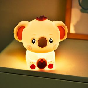<span class=keywords><strong>Veilleuse</strong></span> <span class=keywords><strong>Koala</strong></span> Mignonne en Silicone LED Rechargeable, Lampe de Chevet pour Bébé, Chambre d'Enfant, Lumière de Sommeil pour Enfants - Product Image 3