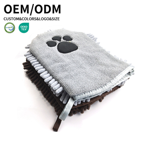 Guantes <span class=keywords><strong>de</strong></span> Microfibra <span class=keywords><strong>de</strong></span> Chenilla para Limpieza <span class=keywords><strong>de</strong></span> Mascotas, Guantes <span class=keywords><strong>de</strong></span> Baño para Perros con Bordado <span class=keywords><strong>de</strong></span> Garras, para Tiendas <span class=keywords><strong>de</strong></span> Mascotas - Product Image 3