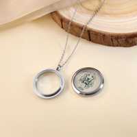 Pendentif quantique énergétique classique personnalisé double face en acier inoxydable plaqué or 18 carats, motif douze constellations, forme lettre tendance