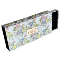 Boîte d'échantillons de parfum floral de style boîte d'allumettes ROGOOD, boîte d'emballage cosmétique multi-capacité pour 1 ml, 2 ml, 5 ml, 7 ml, 10 ml, parfum P2158