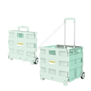 Carrito de Compras Plegable para Camping, Resistente, para Subir Escaleras, Carrito de Plástico Plegable - Product Image 1