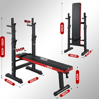 Banc de musculation inclinable réglable pour exercices abdominaux avec support pour barre d'haltères – Fournisseur d'usine