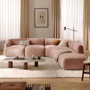 Divano Modulare a L in Velluto Minimalista e Trendy, Ecologico e Confortevole per Appartamenti, <span class=keywords><strong>Hotel</strong></span> e Ville - Product Image 4