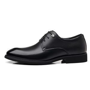 New Arrival <b>Top</b>-Grain Leather Mens Loafers Pointed Toe Business Formal Genuine Leather Wedding Commuter British Style Breathable - Product Image 1