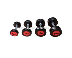 Mancuernas Redondas de Goma al por Mayor, Equipo de Gimnasio, Mancuernas para Clubes Deportivos, Entrenamiento de Fuerza y Ejercicio Corporal - Product Image 6