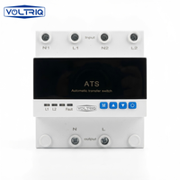 Nouvelle Conception Ventes Directes Usine ATS 63A 220V Commutateur de Transfert Automatique Générateur Petit Rail DIN Triphasé Type PC