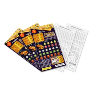 Custom <b>Paper</b> Digital Printing OEM Matte Lamination Professional Lottery Card Tickets for Retail Promotions and Events - Product Image 6