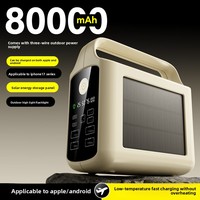 Station d'alimentation solaire portable nouvelle génération 80000mAh/100000mAh avec lampe de camping et lampe torche – Produit tendance 2026 OEM/Vente en gros