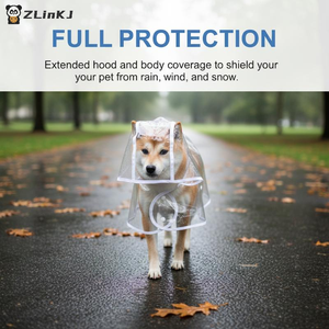 Imperméable transparent pour chien pour les jours de pluie, promenade des chiens, chiens de petite et moyenne taille, Bichon, <span class=keywords><strong>Teddy</strong></span>, taille universelle - Product Image 5