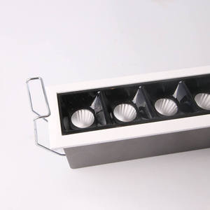 Plafonnier LED linéaire personnalisé avec logo, en aluminium noir, pour intérieur - Vente flash - Product Image 1