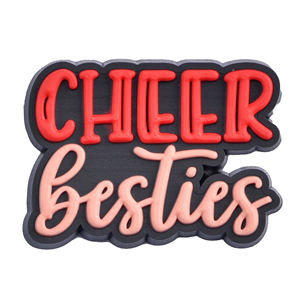 2025 nouveauté Cheer chaussure breloques PVC chaussures décorations pour sabots cadeaux Cheer maman chaussure breloques sabot breloques - Product Image 4