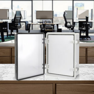<span class=keywords><strong>Armoire</strong></span> électronique extérieure étanche IP67 430x330x180mm porte à charnière transparente matériaux PC/ABS boîte de jonction électrique IP65/IP66" - Product Image 5