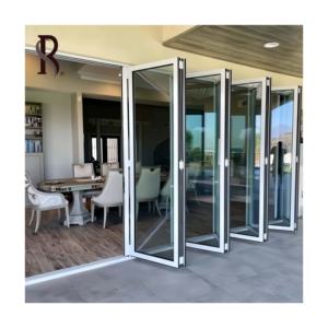 Rising Nordic NFRC Custom Bi-Fold Puertas de aluminio Vista grande Bi-Folding para balcón Estilo de acordeón Calidad superior con el mejor precio - Product Image 2