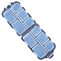 10 compartiments attirail de rangement en plastique petit étui à leurres Mini leurre perles accessoires stockage pêche leurre boîtes