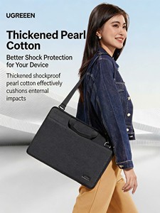 Bolso para Portátil UGREEN de 15-16 Pulgadas con Correa de Hombro Desmontable, Tela Oxford Resistente al Agua y a los Golpes - Product Image 2