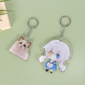 Llavero Acrílico Personalizado con Diseño de Maqueta Gratuita, Impresión a Doble Cara, Llavero Acrílico de Anime Personalizado para Promoción - Product Image 4