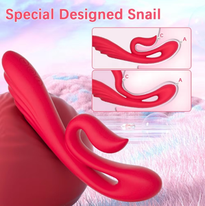 ไวเบรเตอร์ซิลิโคนรูปกระต่ายจีสปอตหัวนมเครื่องสั่นดิลโด้เครื่องนวดของเล่นทางเพศสำหรับผู้ใหญ่สำหรับผู้หญิง - Product Image 3