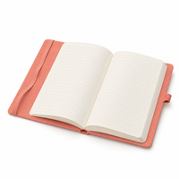 Carnet A5 en cuir PU rigide avec élastique, reliure thermique, idéal pour promotion ou cadeau