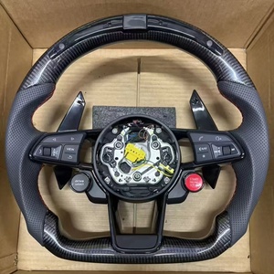 Volant en cuir R Line pour VW pour Volkswagen <span class=keywords><strong>Golf</strong></span> 5 6 7 7.5 R MK5 MK6 MK7 MK7.5 GTI Polo Passat CC - Product Image 2