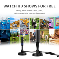 Antena de TV Digital de Alta Ganancia para Interiores y Exteriores, Receptor de Satélite para Canales Gratuitos, con Caja de Empaque