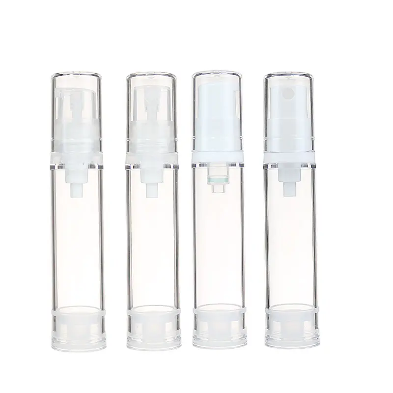 5ml 10ml 15ml ขวดสูญญากาศสุญญากาศพลาสติก, 5ml 10ml 15ml มินิท่องเที่ยวสเปรย์น้ําหอมสุญญากาศขวดขวดปั๊มโลชั่นสุญญากาศ