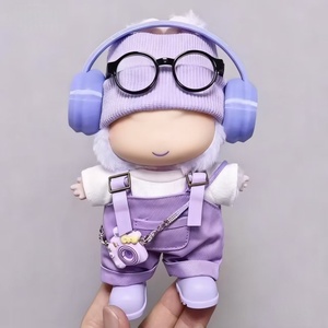 인형을위한 아기 옷과 쌍을 이루는 17cm 블라인드 박스 인형에 대한 귀여운 핑크 바지 7 조각 세트 - Product Image 5