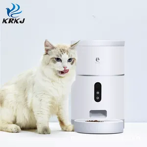 Автоматическая электронная миска для домашних животных TC3101 большой емкости 4 л с таймером и Wi-Fi, миска для кошек и собак с камерой