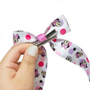 MUESTRA RETAIL H.E.R. Accesorios con Licencia Oficial de Minnie, Juego de Lazos para el Cabello con Cola Larga Estampada, 7 Lazos para Niñas, Hechos en China - Product Image 1