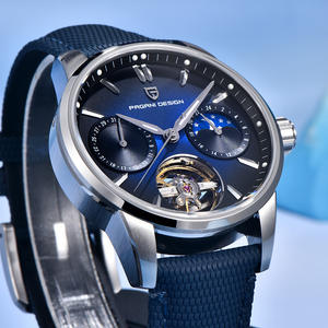 Reloj mecánico automático Pagani Design para hombre con correa luminosa con fase lunar PDYS021 - Product Image 2