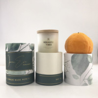 Boîte cylindrique en carton, tube en papier pour bougies, boîtes cadeaux, emballage