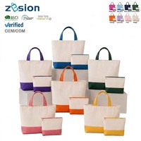 Ensemble de sacs fourre-tout et pochettes personnalisés en toile, vente en gros, avec logo, écologiques, réutilisables, pour le shopping et les expositions, fabricant OEM