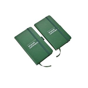 Carnet A6 personnalisable en cuir PU rigide avec logo, reliure cousue, sangle élastique, portable, imprimé, pour la vente en gros - Product Image 1